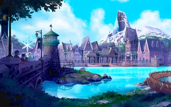 Disney Shares New Concept Art for First World of Frozen Themed Land