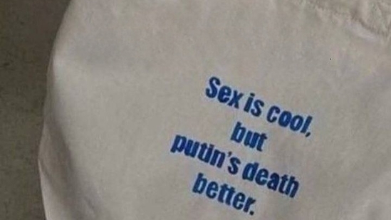 Russian woman fined for ‘Sex is cool, but Putin’s death better' text on tote bag