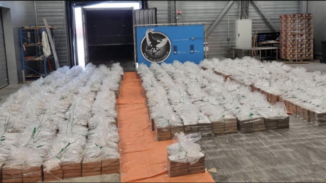 Record-breaking 17,600 pounds of cocaine seized in the Netherlands