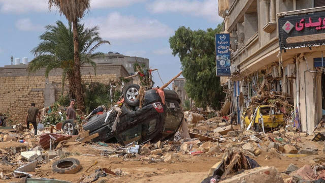 Flooding in Libya sent a wall of water through Derna and other places. These photos show the devastation.