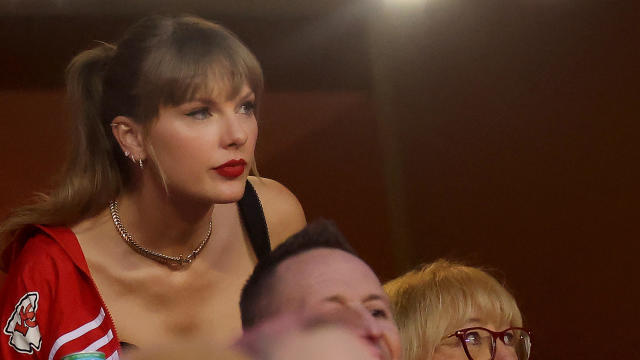 Taylor Swift cheers on Travis Kelce again as "Eras Tour" movie debuts