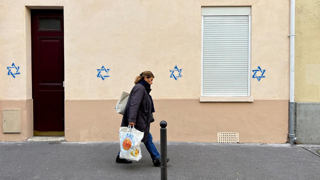 Star of David symbols spray-painted on Paris buildings under investigation by authorities in France