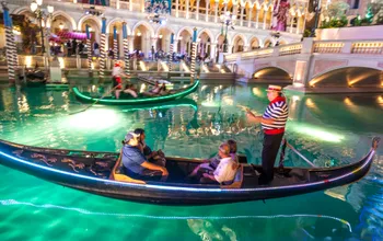 Venetian Hotel in Las Vegas Drains Outdoor Canals for Formula 1 Race