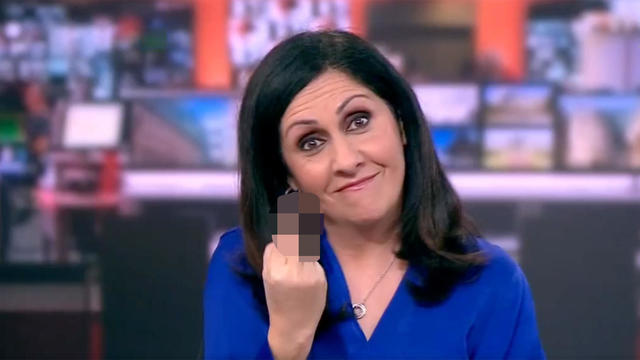 BBC News presenter Maryam Moshiri apologizes after flipping the middle finger live on air