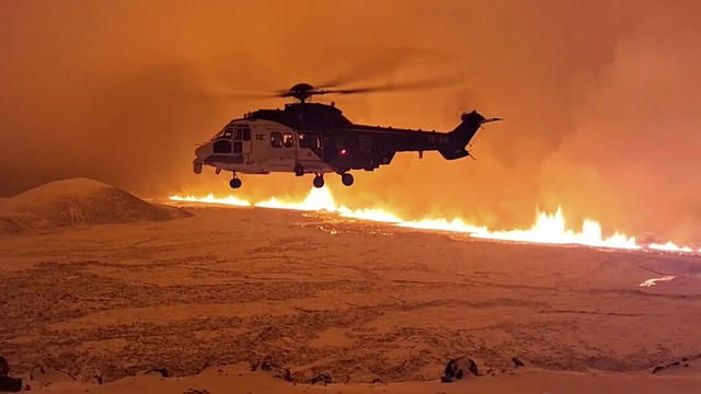 Stranded traveler rescued from site near Iceland's erupting volcano after using flashlight to signal SOS