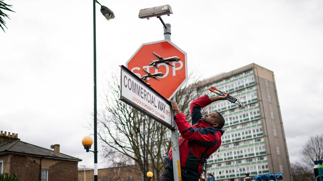 Banksy artwork stolen in London; suspect arrested