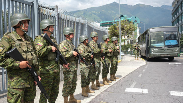 Soldiers patrol streets in Ecuador as government and cartels declare war on each other