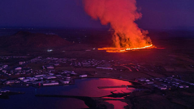 An Icelandic man watched lava from volcano eruption burn down his house on live TV