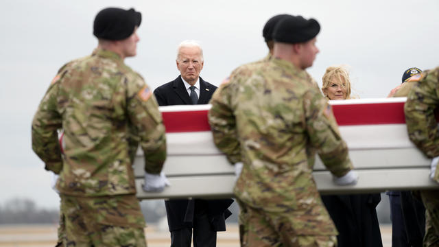 Biden attends dignified transfer of 3 soldiers killed in Jordan drone attack