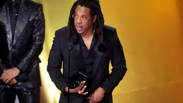 Jay-Z calls out Grammys for snubbing Beyoncé in acceptance speech: "We want y'all to get it right"