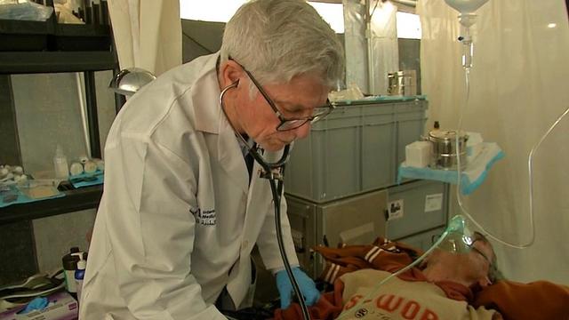 Inside a Gaza hospital as U.S. doctors help carry out "a small miracle" to save a young life shattered by war