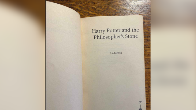 Very 1st print version of "Harry Potter and the Philosopher's Stone" sold at auction for more than $13,000