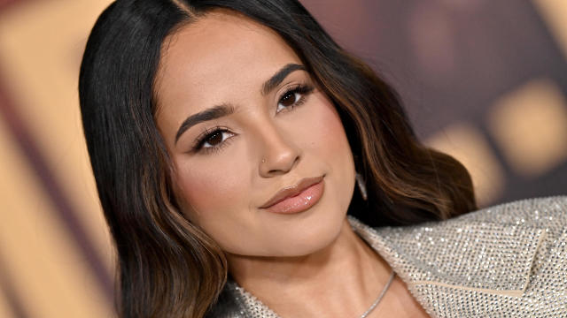 Becky G performing Oscar-nominated song "The Fire Inside" from "Flamin' Hot" at 2024 Academy Awards