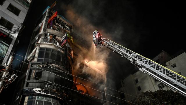 Mall fire in Bangladesh capital kills at least 43, including women and children, health minister says