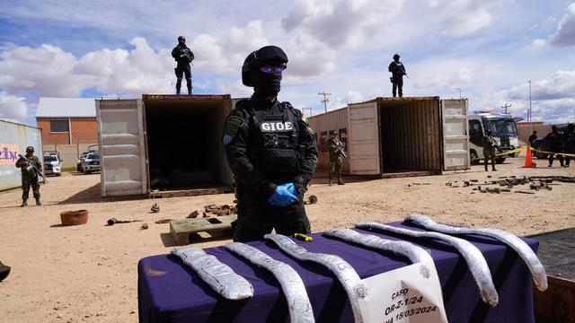 Bolivia claims its second largest drug seizure in history as 7.2 tons of cocaine found hidden in scrap metal shipment