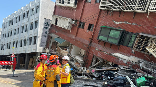 Earthquake in Taiwan blamed for at least 9 deaths as buildings and roads seriously damaged