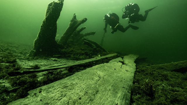 Weapons chest and chain mail armor found in ancient shipwreck off Sweden