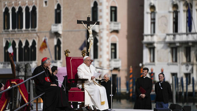 Pope Francis visits Venice in first trip outside of Rome in seven months