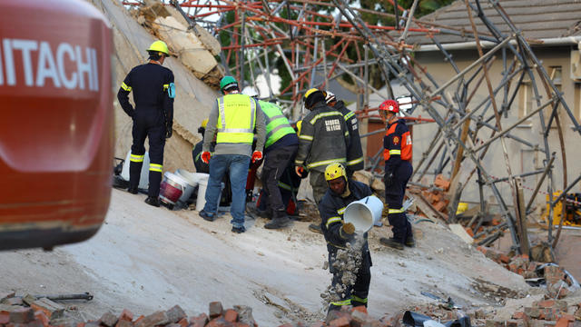 Building collapse in South Africa sparks complex rescue operation with dozens of workers missing