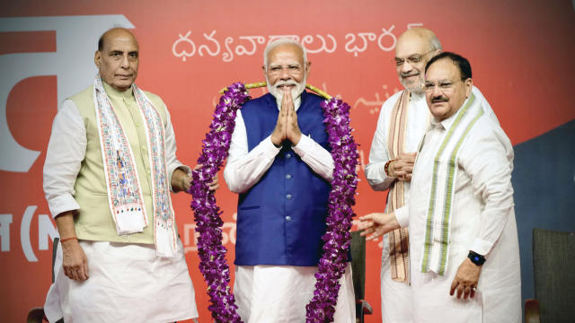 India's Narendra Modi sworn in for third term as prime minister