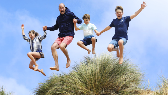 New photo of Prince William with his children released to mark his birthday