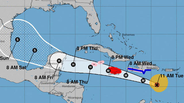 Hurricane Beryl maps show path and landfall forecast