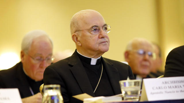 Vatican excommunicates ex-ambassador to U.S., Archbishop Carlo Maria Viganò, declares him guilty of schism