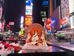 Durga Puja celebrated at Times Square for the first time. Watch stunning videos